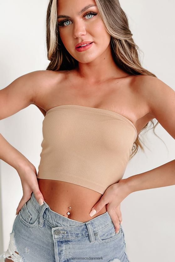 vil ikke trække sig ned af den sømløse top af crop tube NanaMacs XJPBDL580 nøgen