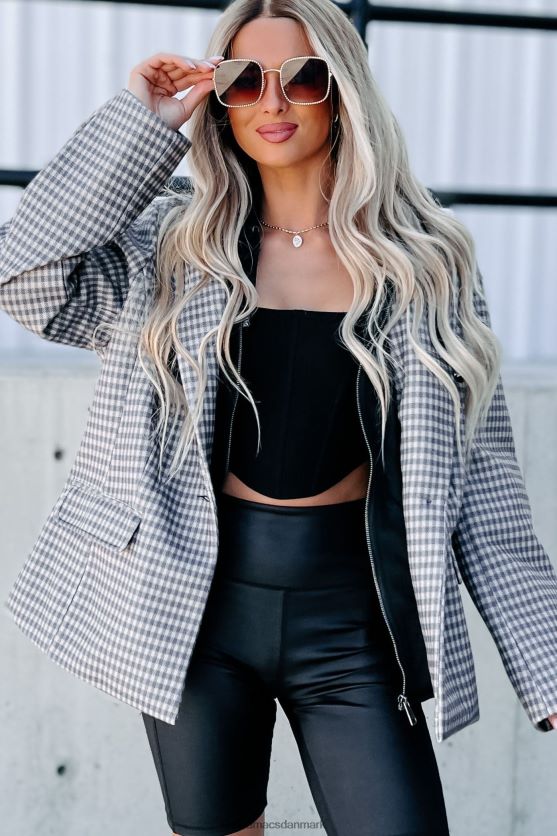 foran dine drømme hætteblazer NanaMacs XJPBDL3643 grå multi