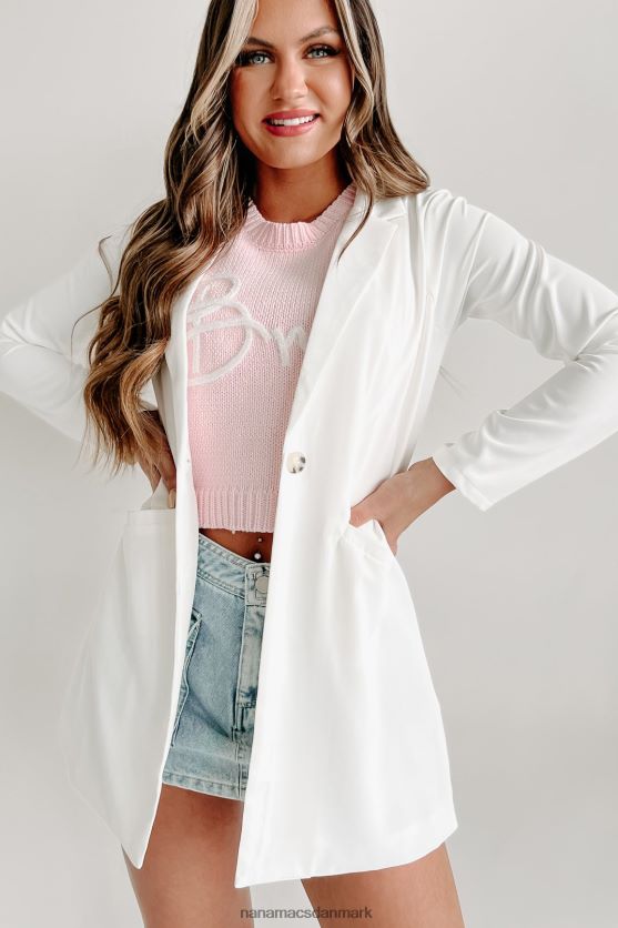 næste på dagsordenen langline blazer NanaMacs XJPBDL3611 off white