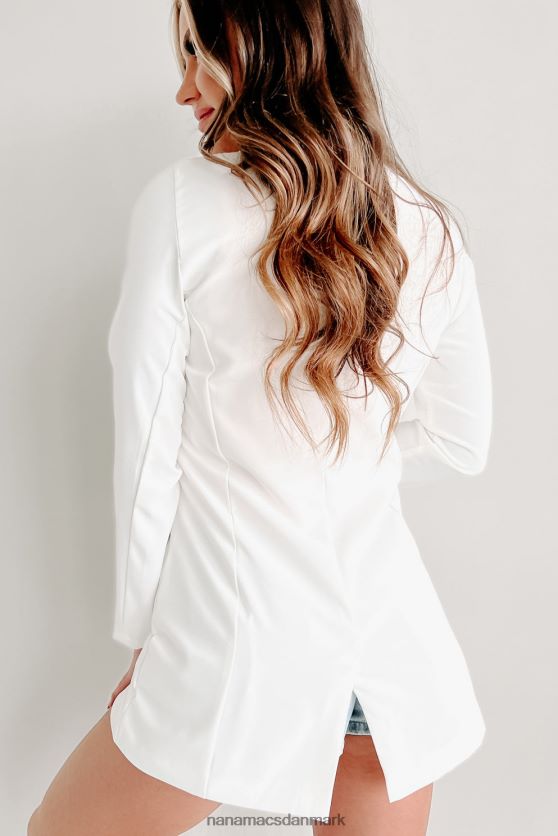 næste på dagsordenen langline blazer NanaMacs XJPBDL3611 off white