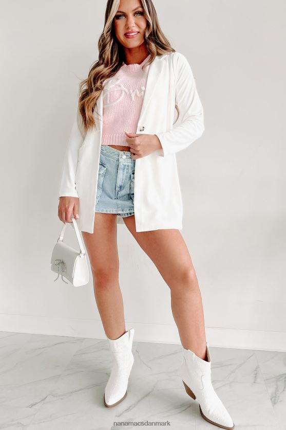 næste på dagsordenen langline blazer NanaMacs XJPBDL3611 off white