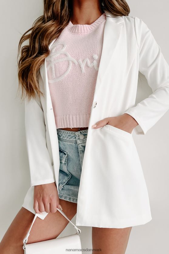 næste på dagsordenen langline blazer NanaMacs XJPBDL3611 off white