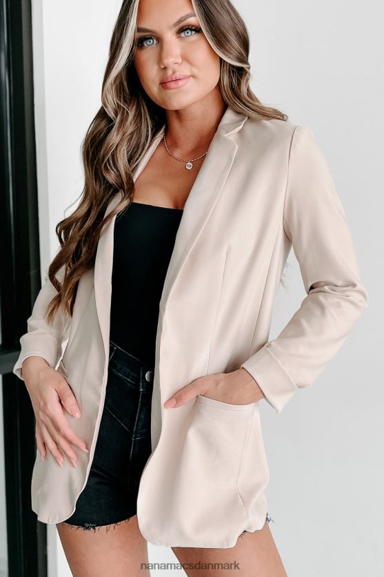 på uret oversized blazer NanaMacs XJPBDL3622 beige