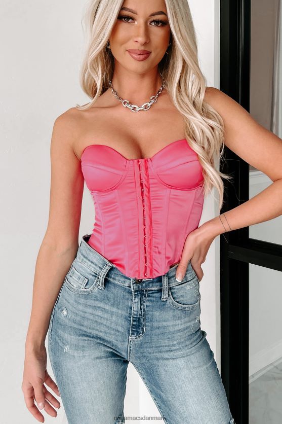 flirte med dine følelser polstret korset top NanaMacs XJPBDL76 lyserød