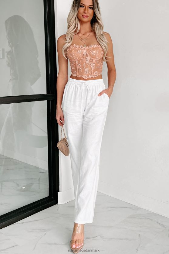 fristende skæbne blomstret mesh korset top NanaMacs XJPBDL118 rødme