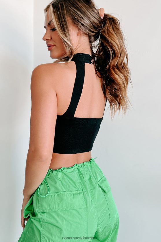 løsne den beskåret udskårne top NanaMacs XJPBDL11 sort