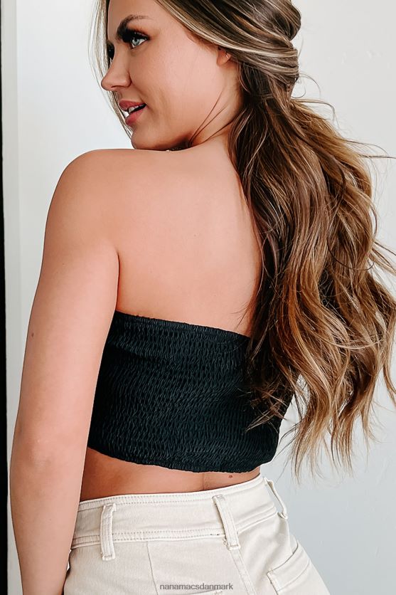 problembundet flæserør top NanaMacs XJPBDL37 sort