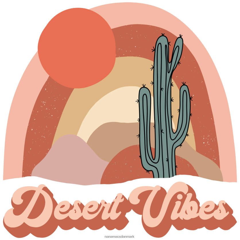 Desert dusk oversized distressed tie-dye grafisk t-shirt NanaMacs XJPBDL1073 pastel pink