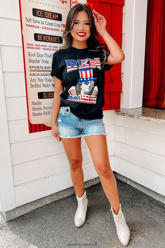 ben drinkin grafisk t-shirt NanaMacs XJPBDL850 sort