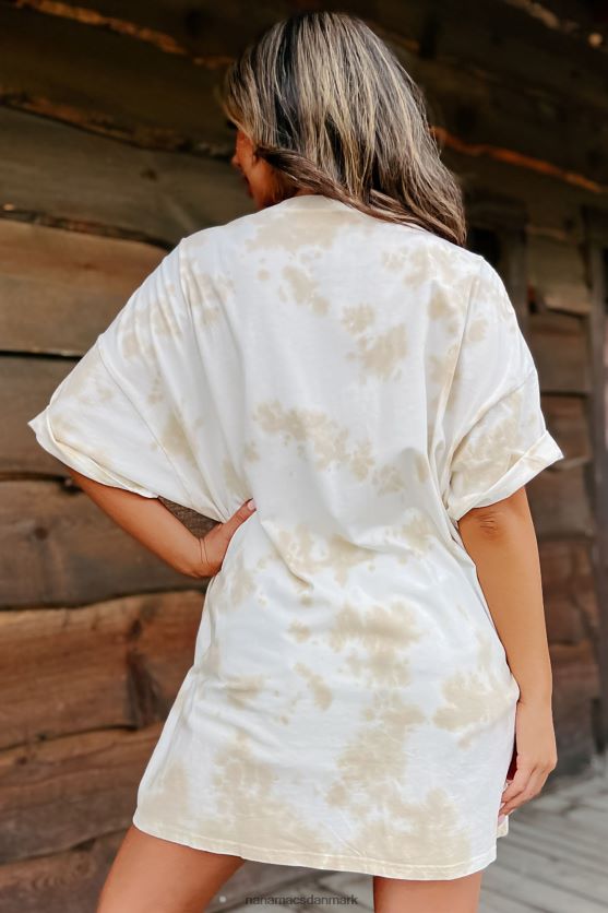 cowgirl oversized distressed tie-dye grafisk t-shirt NanaMacs XJPBDL1077 kaki