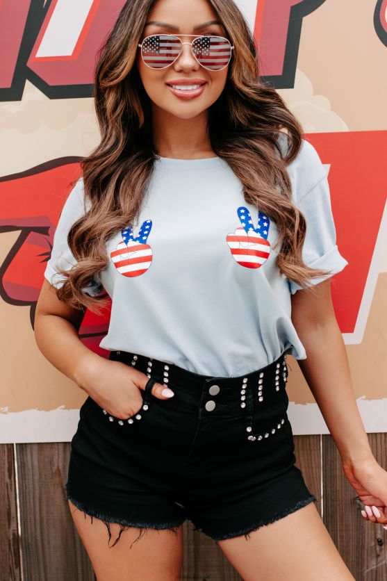 fred ud grafisk t-shirt NanaMacs XJPBDL3570 blå