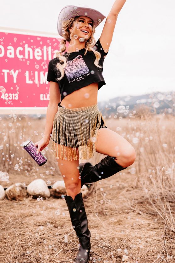 laver bølger rå hem grafisk afskæring tee NanaMacs XJPBDL1095 sort