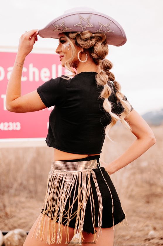 laver bølger rå hem grafisk afskæring tee NanaMacs XJPBDL1095 sort