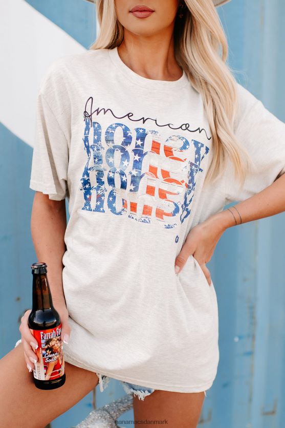 sød amerikansk honning grafisk t-shirt NanaMacs XJPBDL791 lyng havregryn