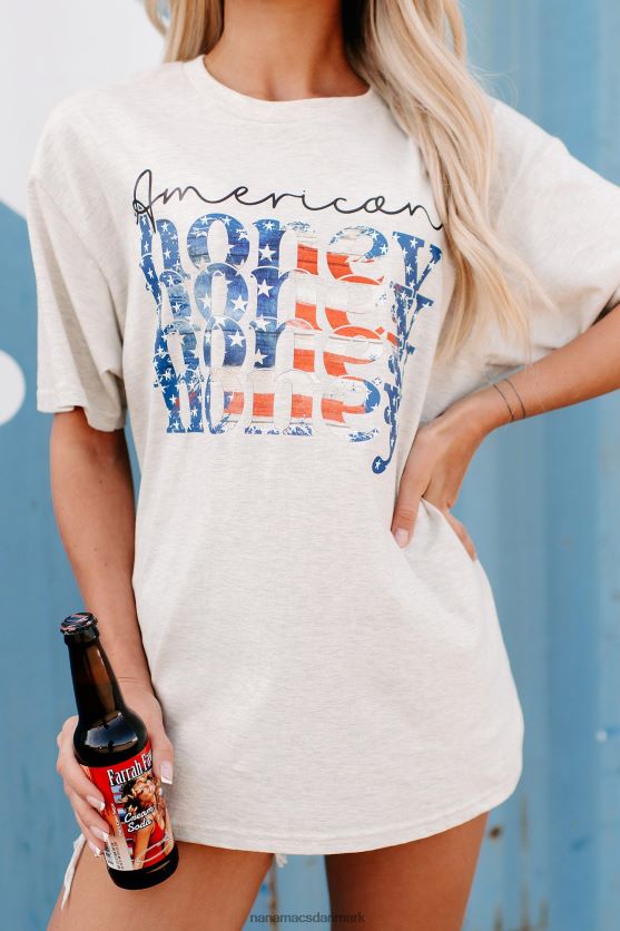 sød amerikansk honning grafisk t-shirt NanaMacs XJPBDL791 lyng havregryn