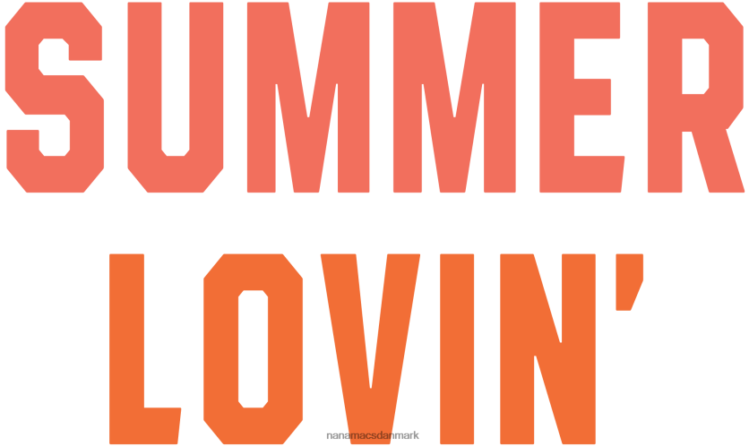 sommer lovin vintage wash grafisk t-shirt NanaMacs XJPBDL832 vintage sort