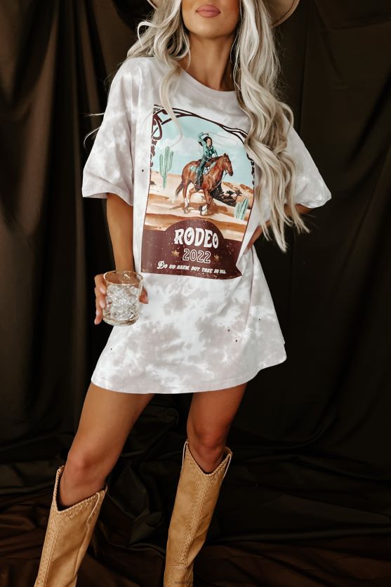 take no bull oversized distressed tie-dye grafisk t-shirt NanaMacs XJPBDL3592 pastel lilla