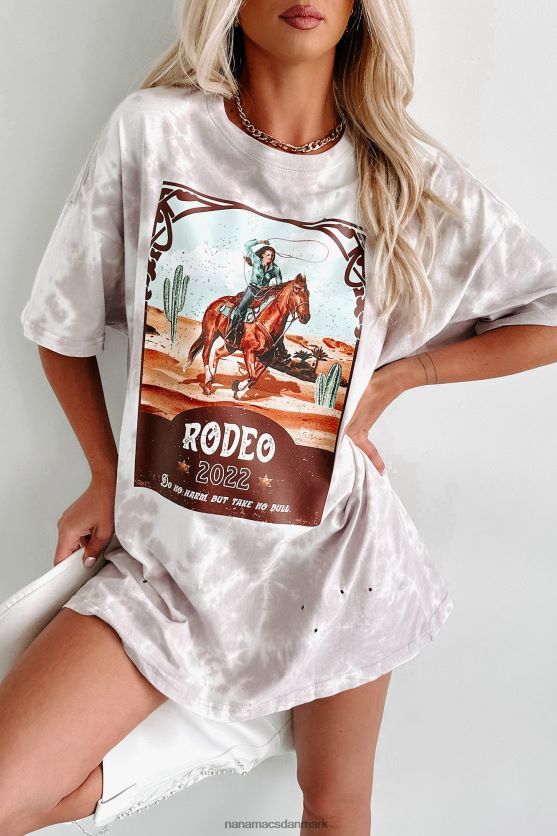 take no bull oversized distressed tie-dye grafisk t-shirt NanaMacs XJPBDL3592 pastel lilla