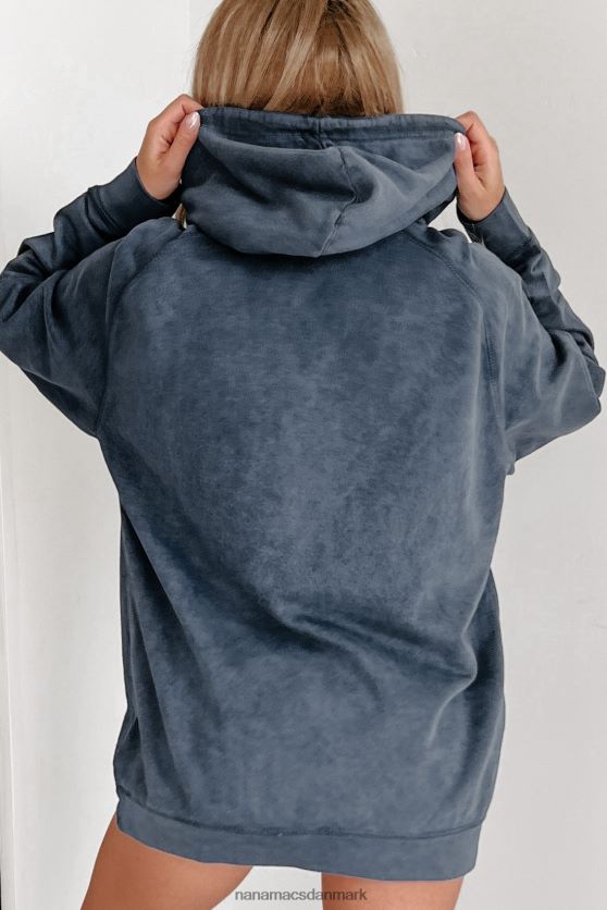 mineral wash hættetrøje NanaMacs XJPBDL673 vintage denim