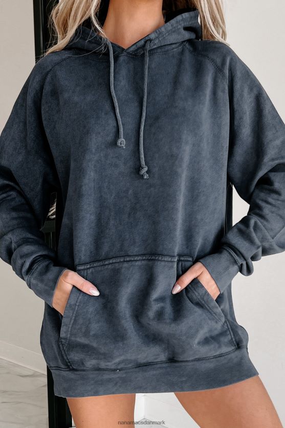mineral wash hættetrøje NanaMacs XJPBDL673 vintage denim