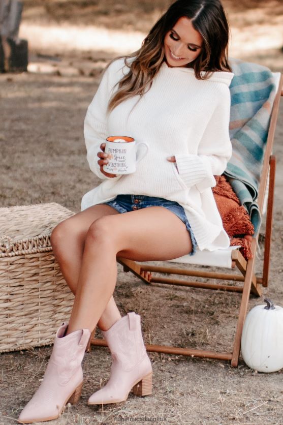 søger efter komfort chenille strik hættetrøje NanaMacs XJPBDL1739 elfenben