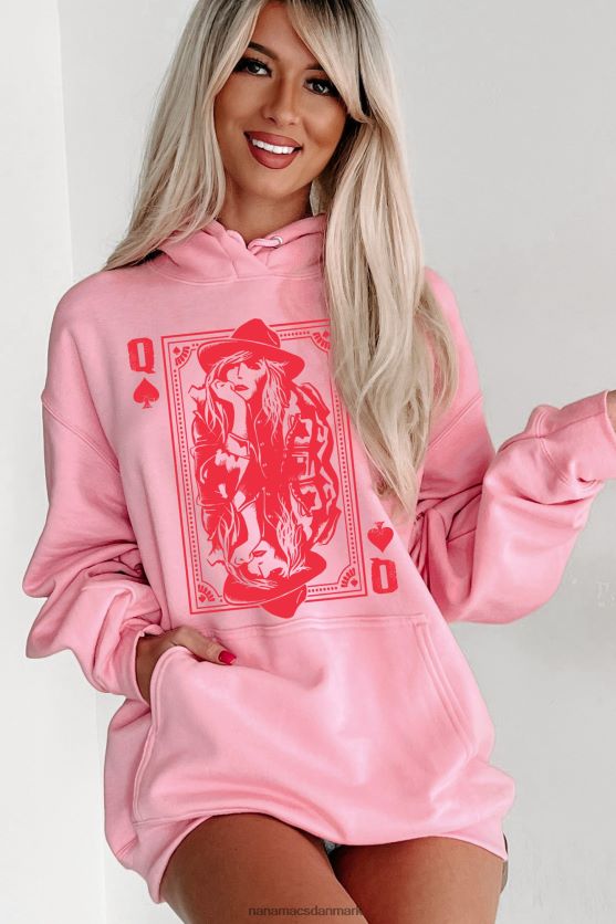 ud for at ødelægge et liv dobbeltsidet grafisk hættetrøje NanaMacs XJPBDL1034 slik pink