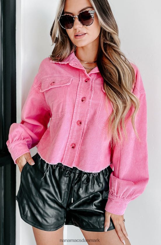 daglige bekræftelser beskåret fløjlsbukser NanaMacs XJPBDL3648 lyserød