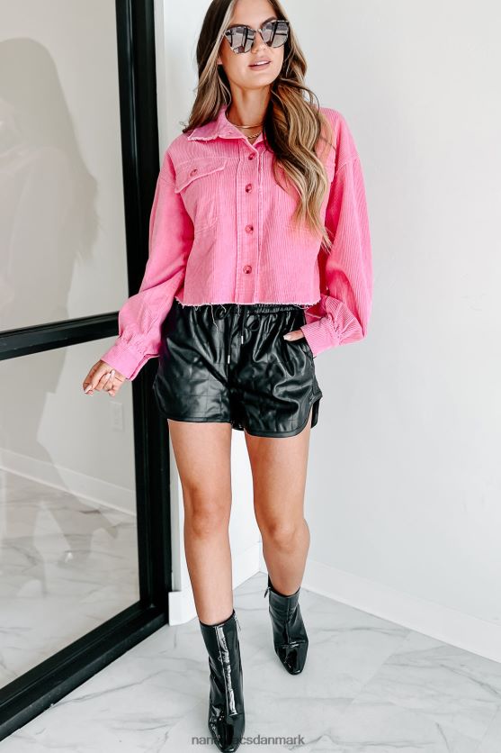 daglige bekræftelser beskåret fløjlsbukser NanaMacs XJPBDL3648 lyserød