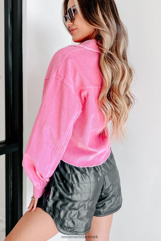 daglige bekræftelser beskåret fløjlsbukser NanaMacs XJPBDL3648 lyserød