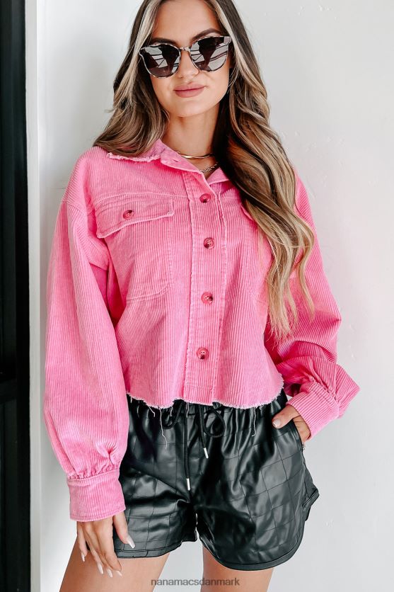 daglige bekræftelser beskåret fløjlsbukser NanaMacs XJPBDL3648 lyserød