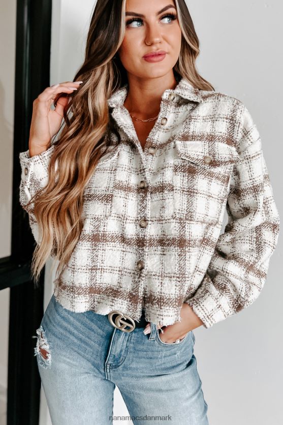 drømme og forhåbninger plaid shacket NanaMacs XJPBDL3680 creme/brun