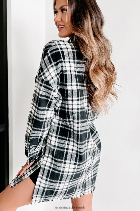 få fart på plaid shacket NanaMacs XJPBDL3657 sort