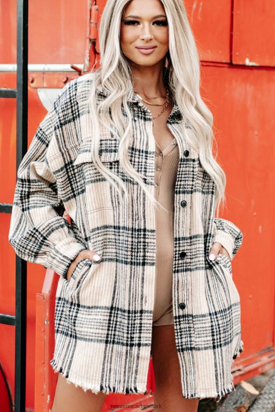 farer vild plaid shacket NanaMacs XJPBDL3716 beige