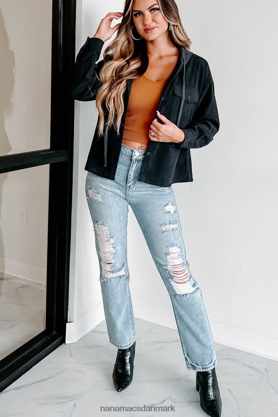 fløjlsjakke med hætte med varig følelse NanaMacs XJPBDL3679 trækul