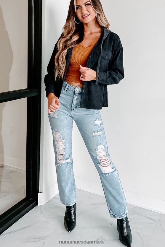 fløjlsjakke med hætte med varig følelse NanaMacs XJPBDL3679 trækul