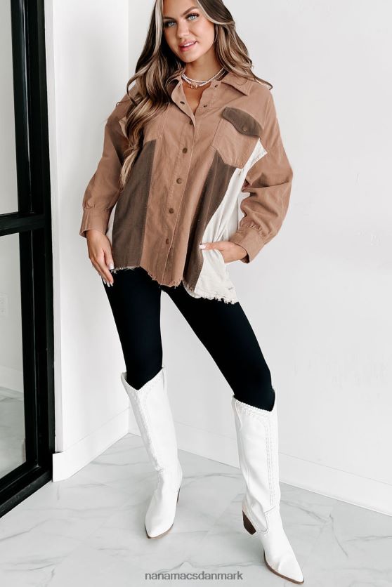 grund til mit rim bløde fløjlsfarvede farveblok shacket NanaMacs XJPBDL3651 lilla/creme/grå