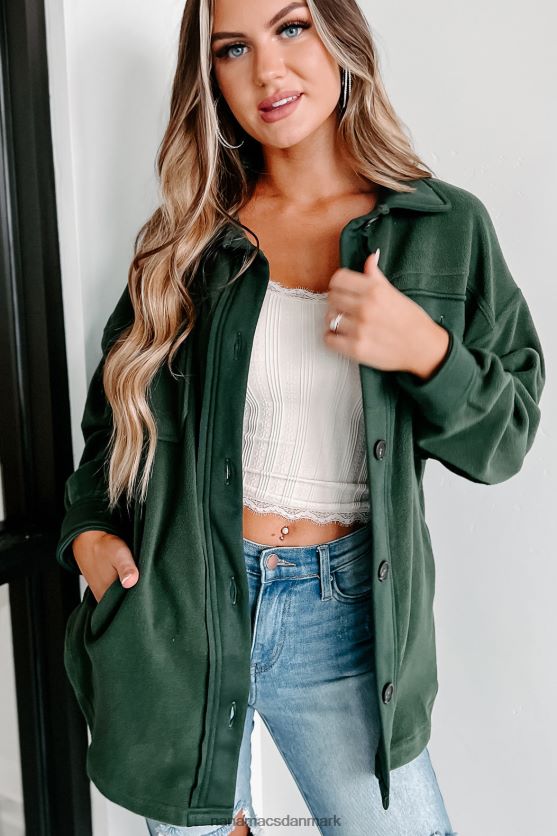 hyggelige bålaftener overdimensioneret fleece-hytte NanaMacs XJPBDL3681 militærgrøn