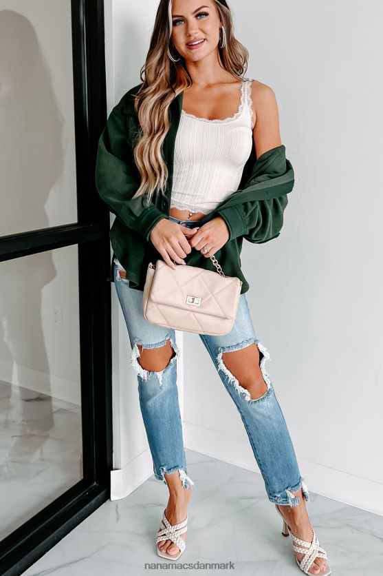 hyggelige bålaftener overdimensioneret fleece-hytte NanaMacs XJPBDL3681 militærgrøn