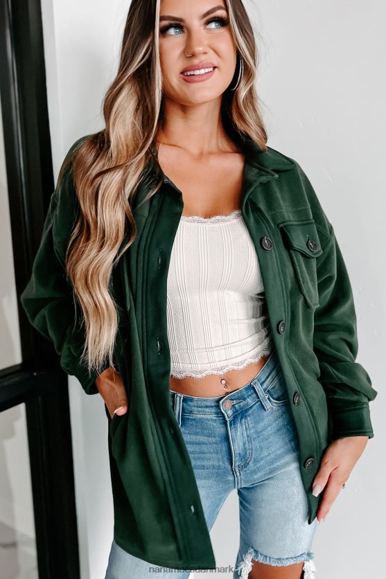 hyggelige bålaftener overdimensioneret fleece-hytte NanaMacs XJPBDL3681 militærgrøn