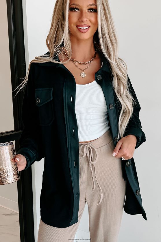 hyggelige bålaftener overdimensioneret fleece-hytte NanaMacs XJPBDL3718 sort