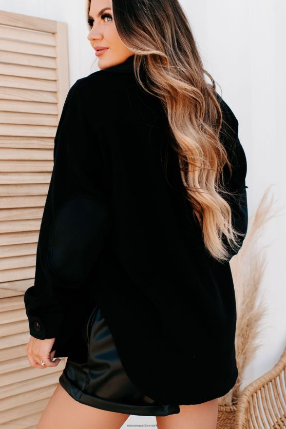 hyggelige bålaftener overdimensioneret fleece-hytte NanaMacs XJPBDL3718 sort