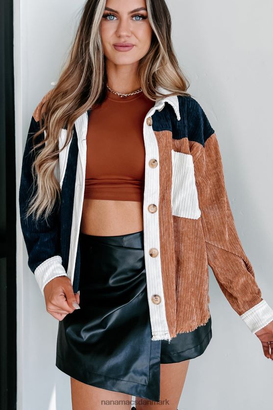 ingen dårlige vibes farveblok fløjlsbukser NanaMacs XJPBDL1766 flåde