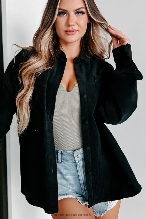 lørdage på markedet overdimensioneret fløjlsbukser NanaMacs XJPBDL1769 sort