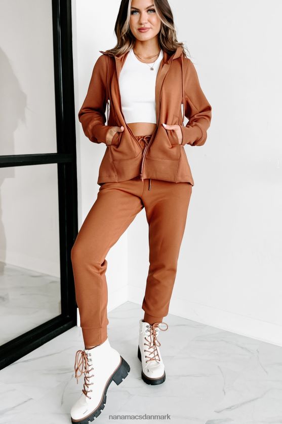 bliv ved med at bevæge dig aktiv jakke med hætte NanaMacs XJPBDL1607 kamel