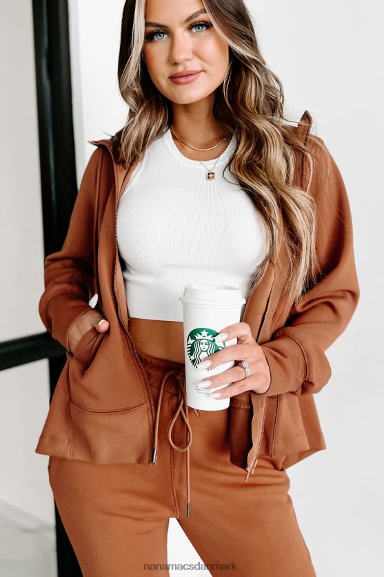 bliv ved med at bevæge dig aktiv jakke med hætte NanaMacs XJPBDL1607 kamel