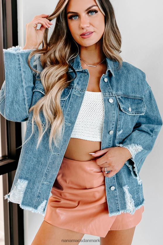 candid feelings distressed denimjakke NanaMacs XJPBDL3771 medium denim