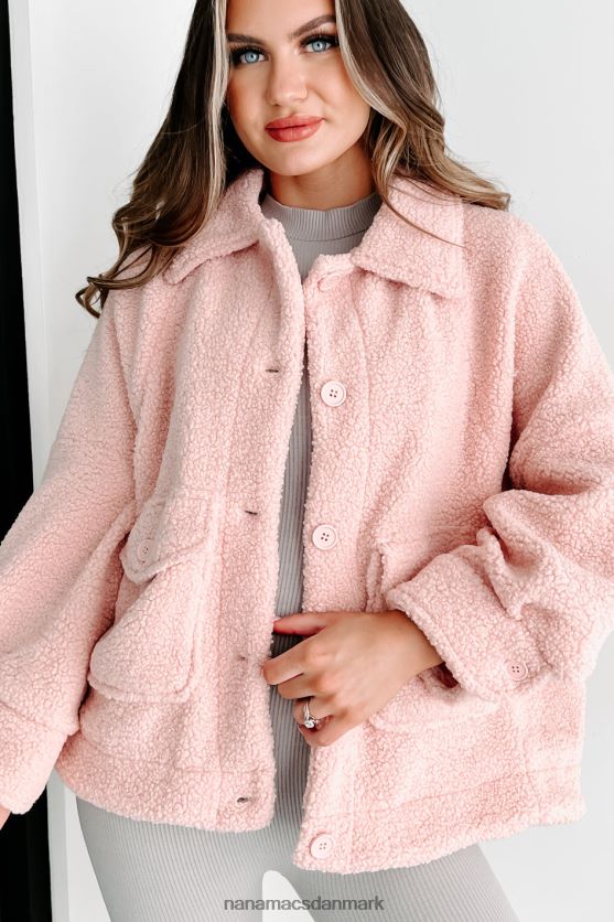 det er en kølig bamsejakke NanaMacs XJPBDL3790 lyserød