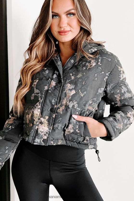 karine puffer jakke NanaMacs XJPBDL3781 sort