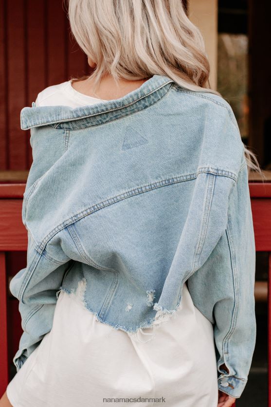 major must have cropped distressed denim jakke NanaMacs XJPBDL3828 medium