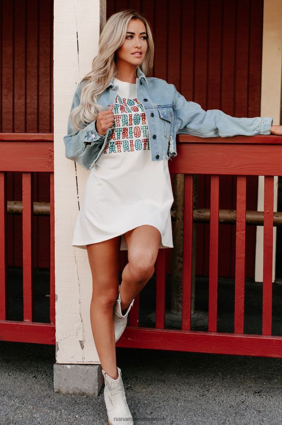 major must have cropped distressed denim jakke NanaMacs XJPBDL3828 medium